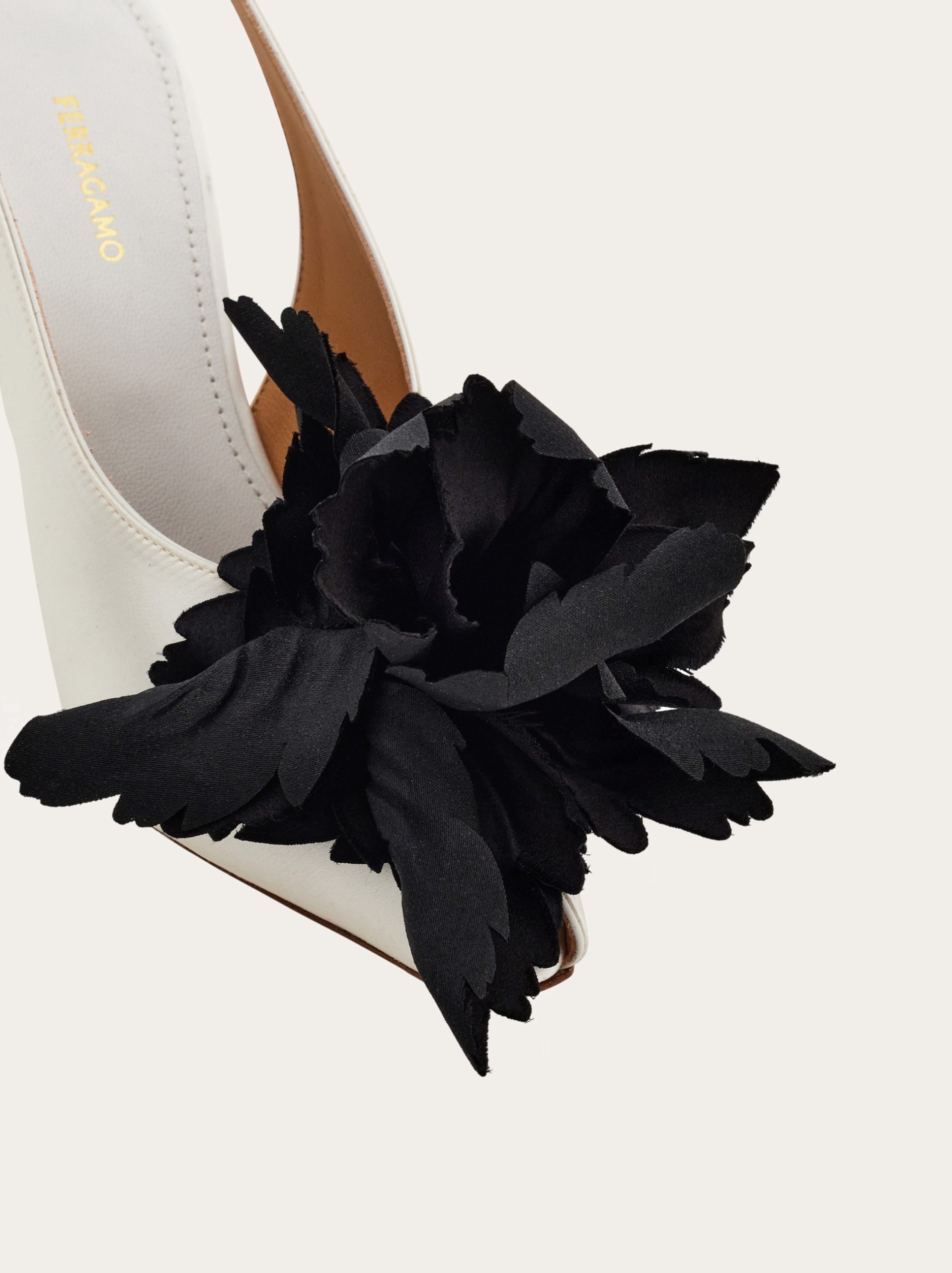Ferragamo Flower embellished slingback - Image 2